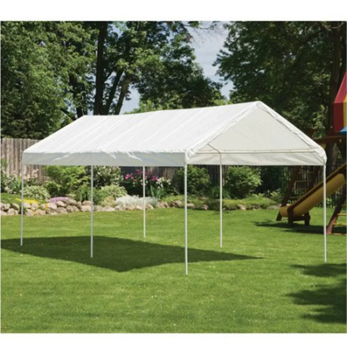 Caravan Canopy Sports Portable Garage Heavy Duty Shelter, White, 10x20 ft - Domain