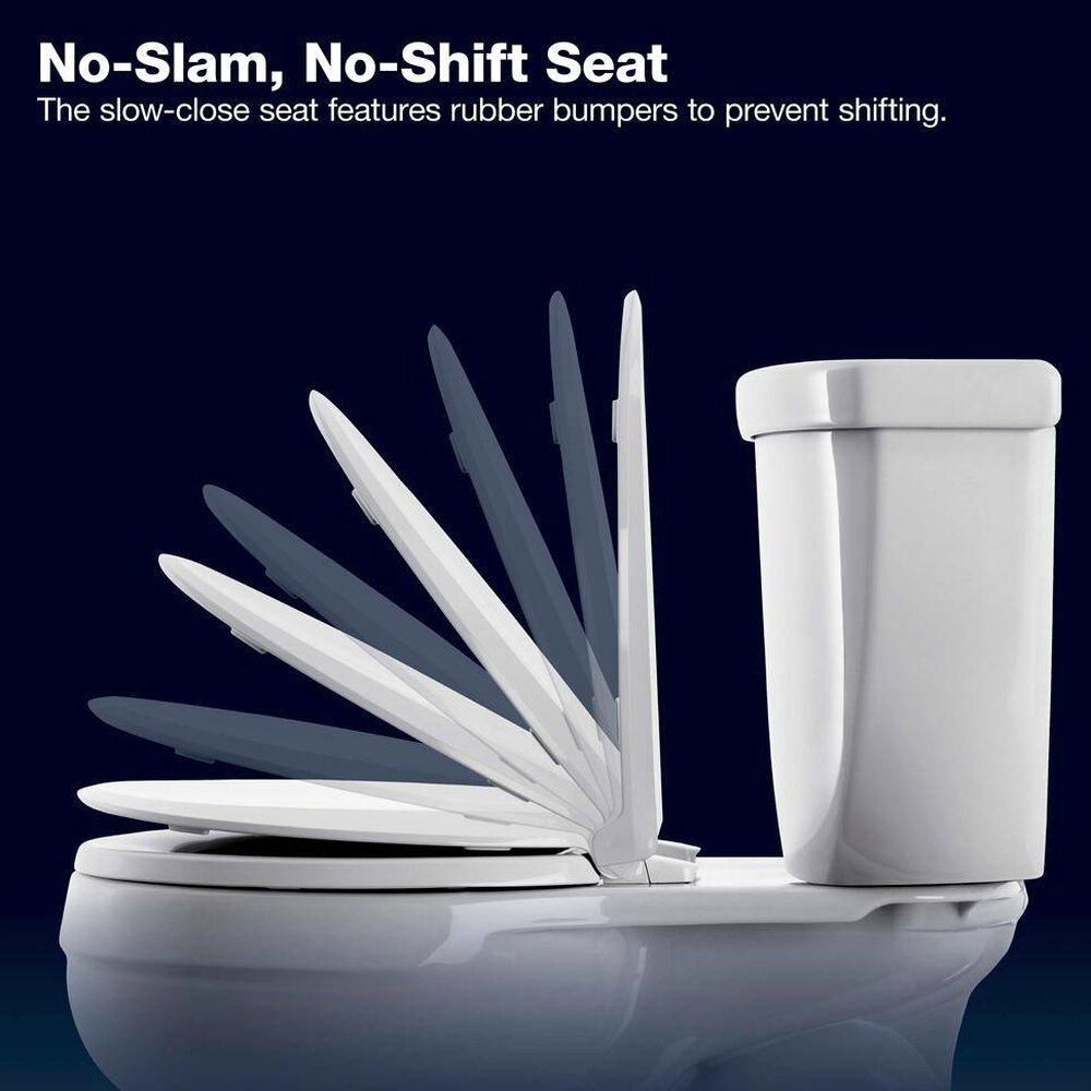 Extra Tall Highline Arc Complete Solution 2-piece 1.28 GPF Single Flush Elongated Toilet in White (Seat Included) 78305-0