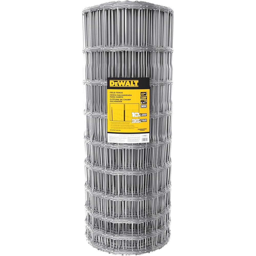 DeWalt Galvanized Steel Field Fence 47 in. x 330 ft., 11 Gauge - DXAFMT348126