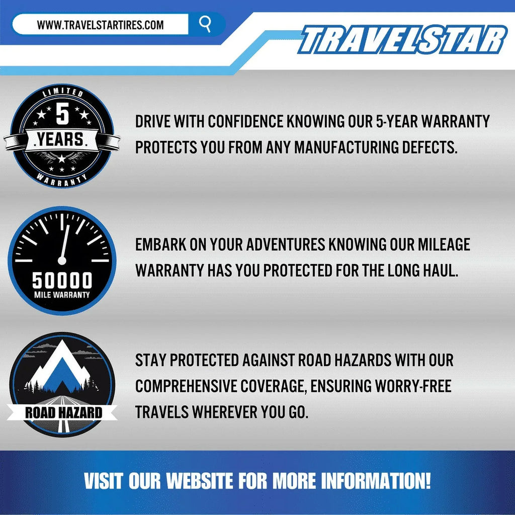 Travelstar UN106 All Season Passenger Tire 215/75R15 100S White Wall 18mm - UN106