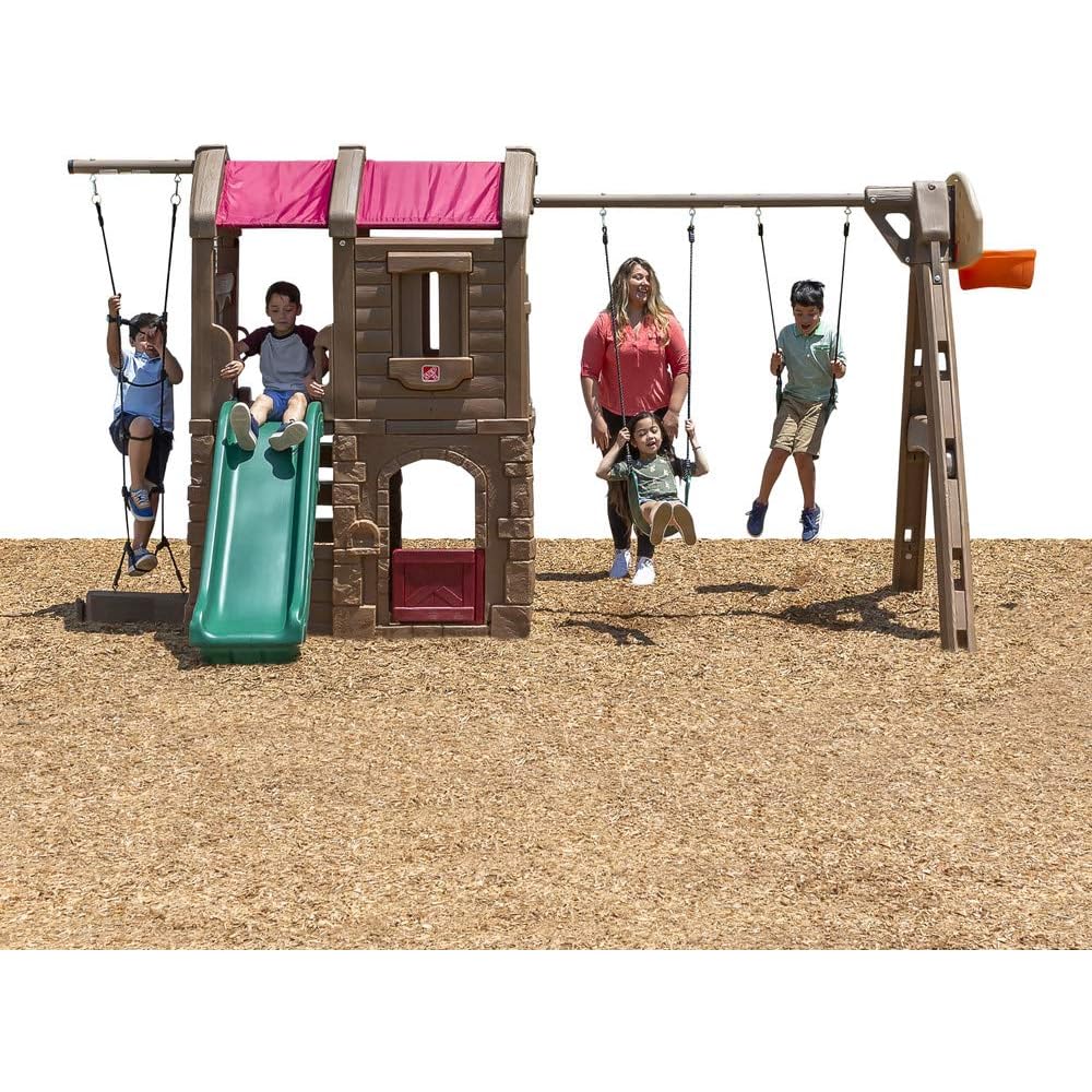 Step2 Naturally Playful Adventure Lodge Swing Set And Play Center