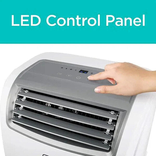 14,000 BTU Portable Air Conditioner with Heat and Remote Control, White