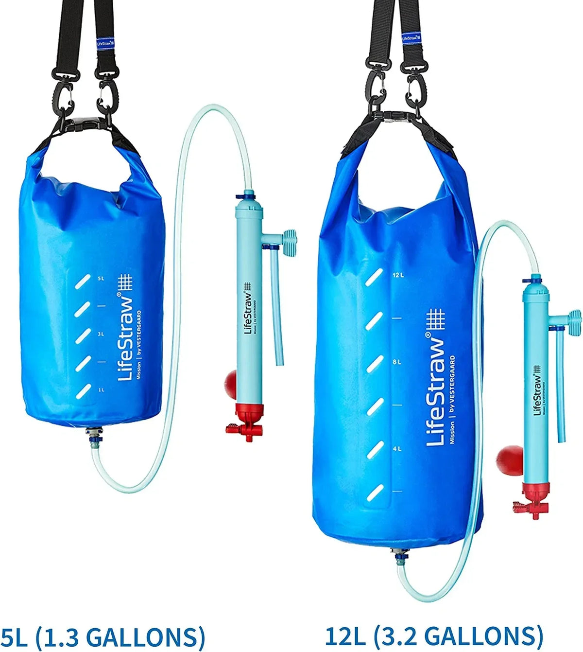 YUNWEN Mission Gravity-Fed Water Purifier, 12 L, Blue - LSM12
