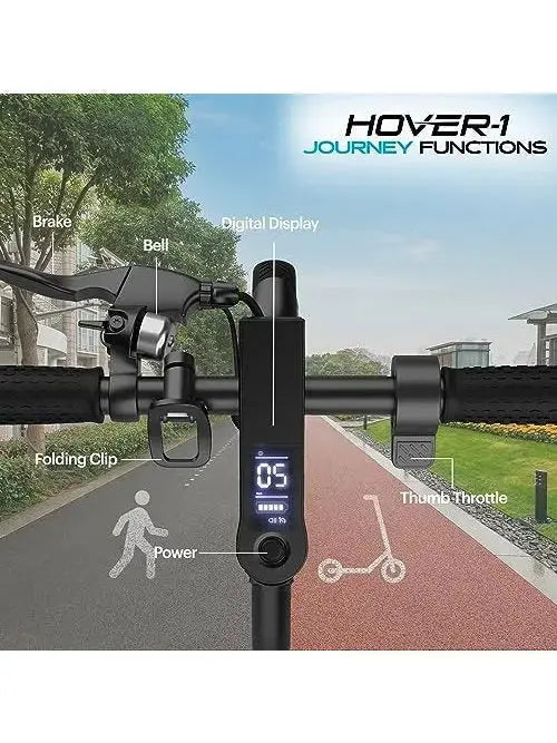 Hover-1 Electric Scooter, 300W, 14 MPH, 16-Mile Range, Black - Journey