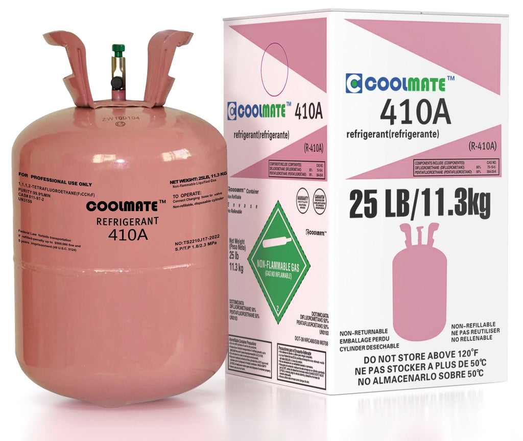 R410A 25lb Cylinder Refrigerant for HVAC Systems - Non-Toxic, Non-Flammable, A1 Safety