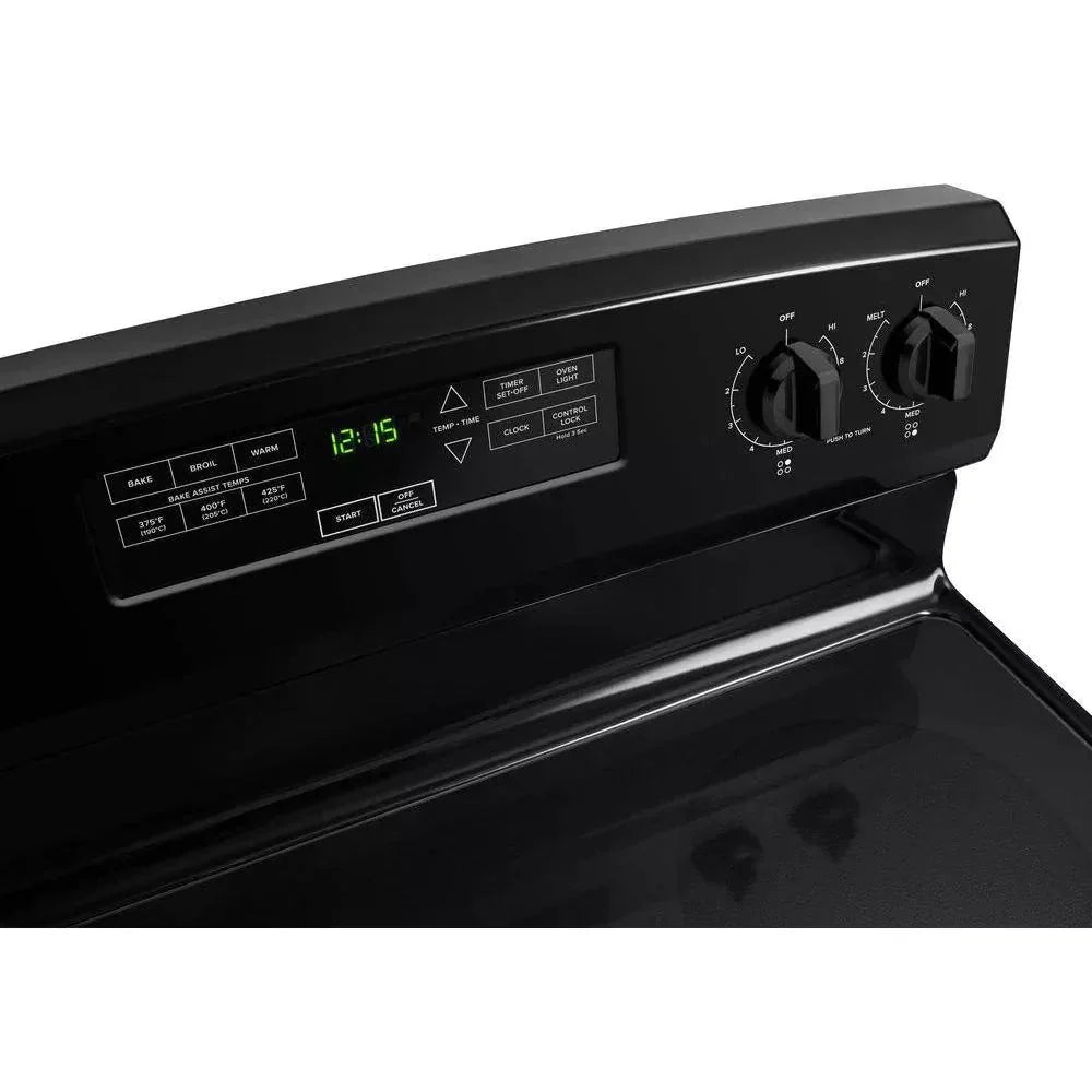 Electric Range - 4.8 Cu. Ft., 30 in, Black