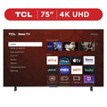 TCL 75′′ 4-Series 4K UHD HDR Smart TV with Roku, Voice Control, and Premium Design