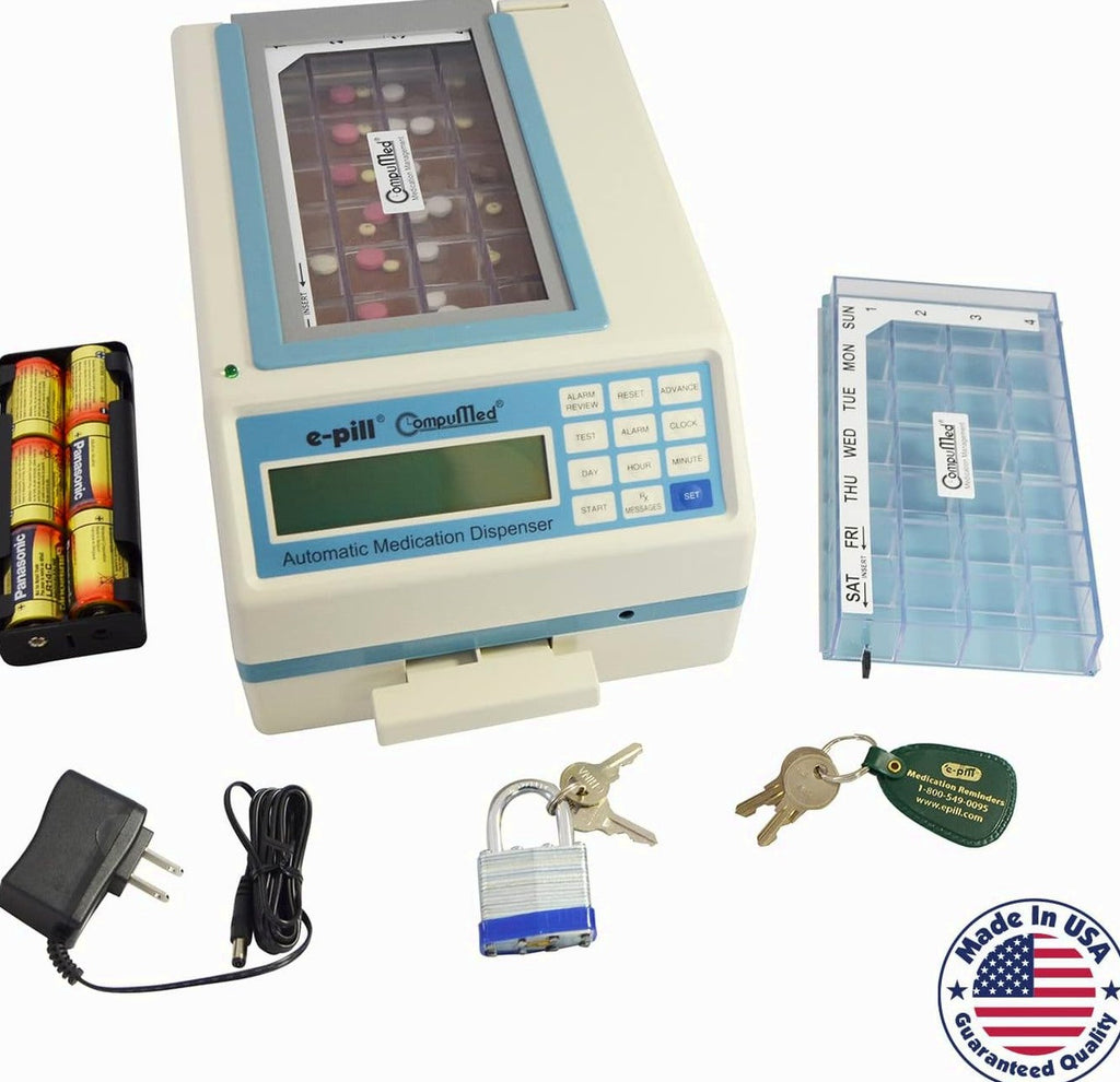 CompuMed - Tamper Resistant Automatic Pill Dispenser - AC Powered