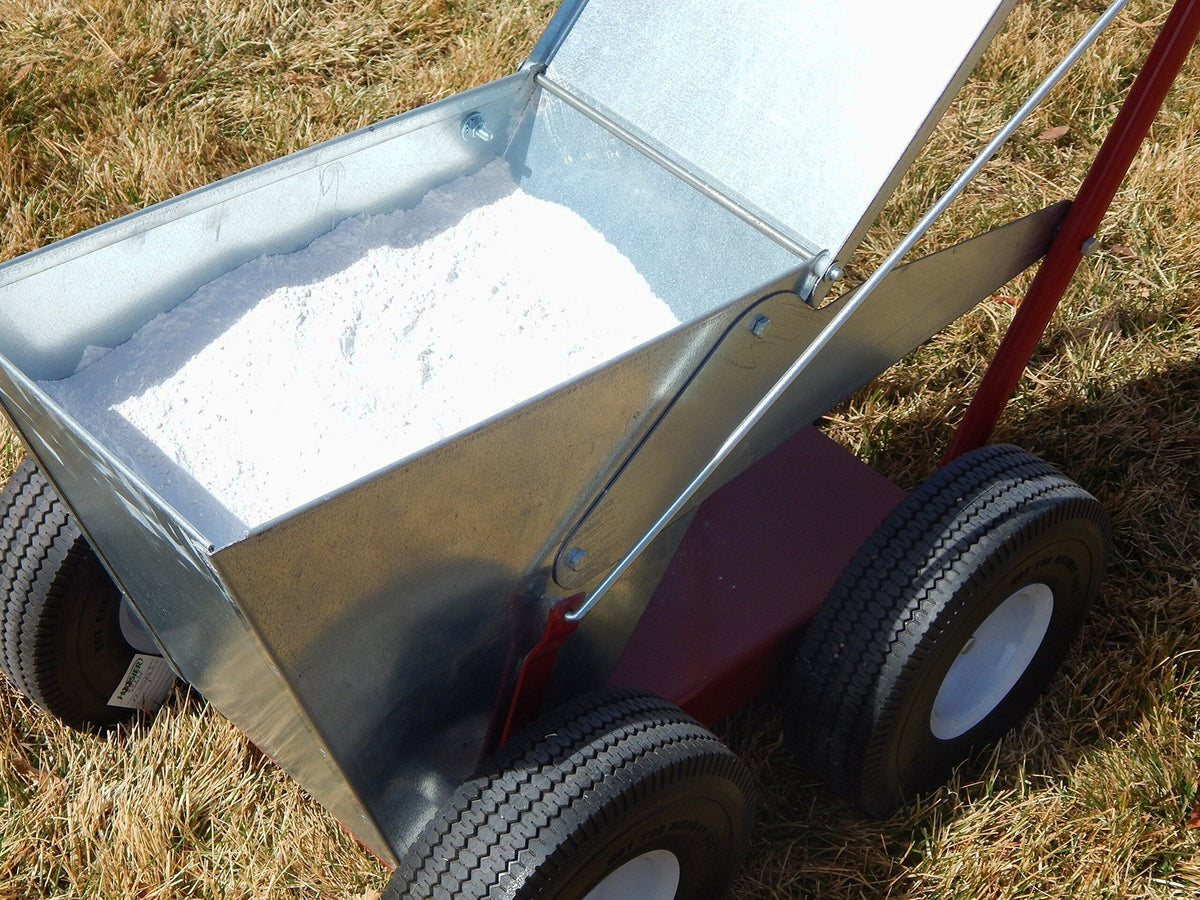 Newstripe NewLiner HD 50 lb Heavy Duty Dry Line Marker (Part #10001744) | Precision 2" or 4" Lines | Galvanized Steel | 10" Pneumatic Tires | For Baseball, Tracks &amp; Events | Made in USA