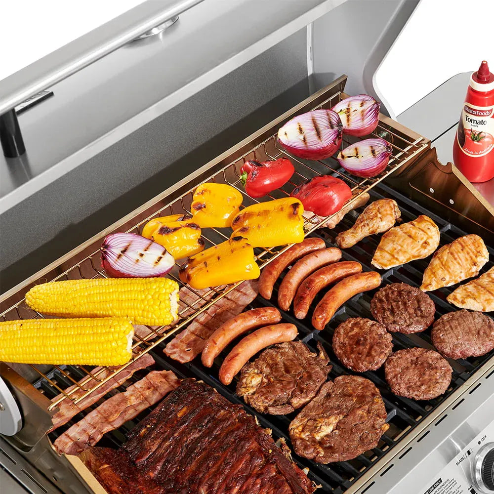 Monument Grills Stainless Steel 4 Burner Propane Gas Grill With Rotisserie - 17842
