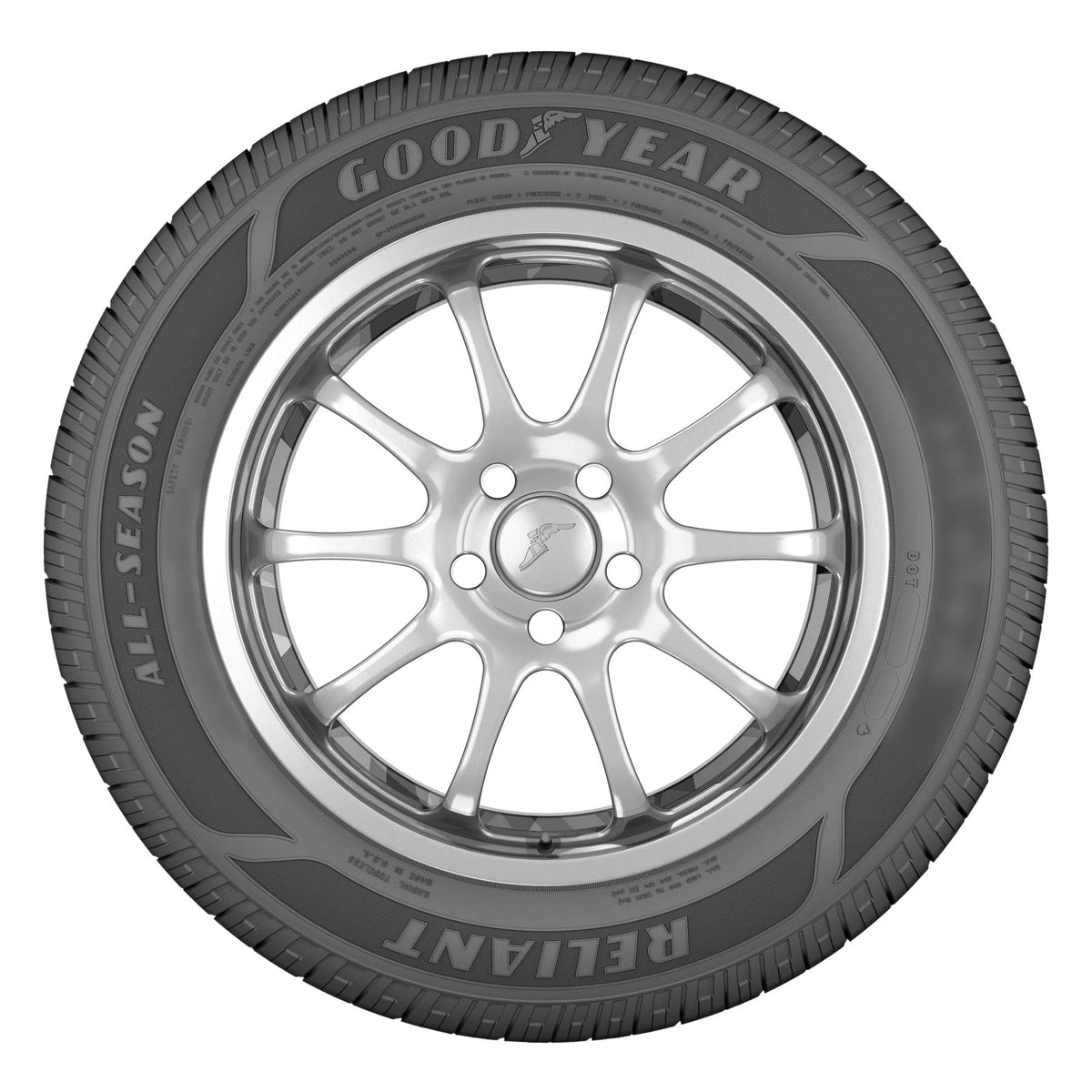 Goodyear Reliant All-Season Tire 205/55R16 91V - Enhanced Wet Grip, Quiet Ride, Passenger Car Tire