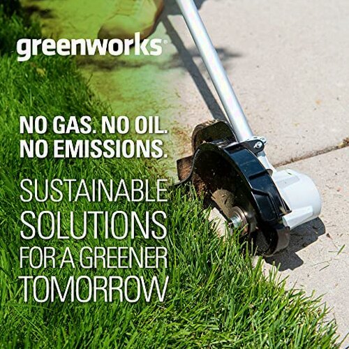 Greenworks 40V Brushless Edger 8", 4.0Ah Battery &amp; Charger Included, Lightweight &amp; Quiet