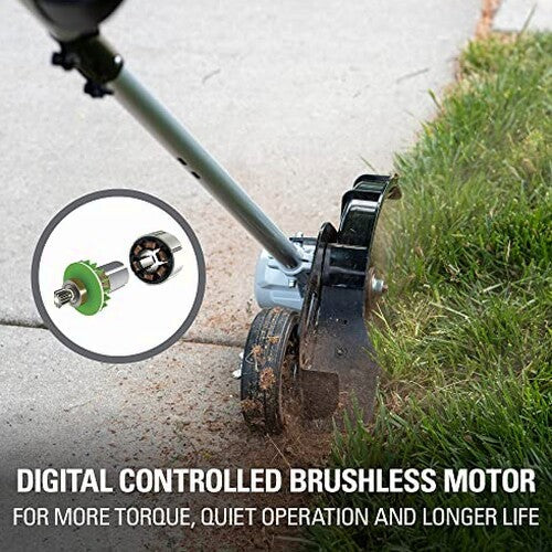 Greenworks 40V Brushless Edger 8", 4.0Ah Battery &amp; Charger Included, Lightweight &amp; Quiet