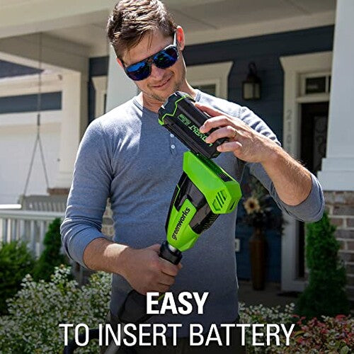 Greenworks 40V Brushless Edger 8", 4.0Ah Battery &amp; Charger Included, Lightweight &amp; Quiet