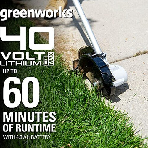 Greenworks 40V Brushless Edger 8", 4.0Ah Battery &amp; Charger Included, Lightweight &amp; Quiet