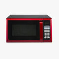 Hamilton Beach Red Stainless Steel Microwave Oven 0.9 Cu. Ft., 900W, LED Display