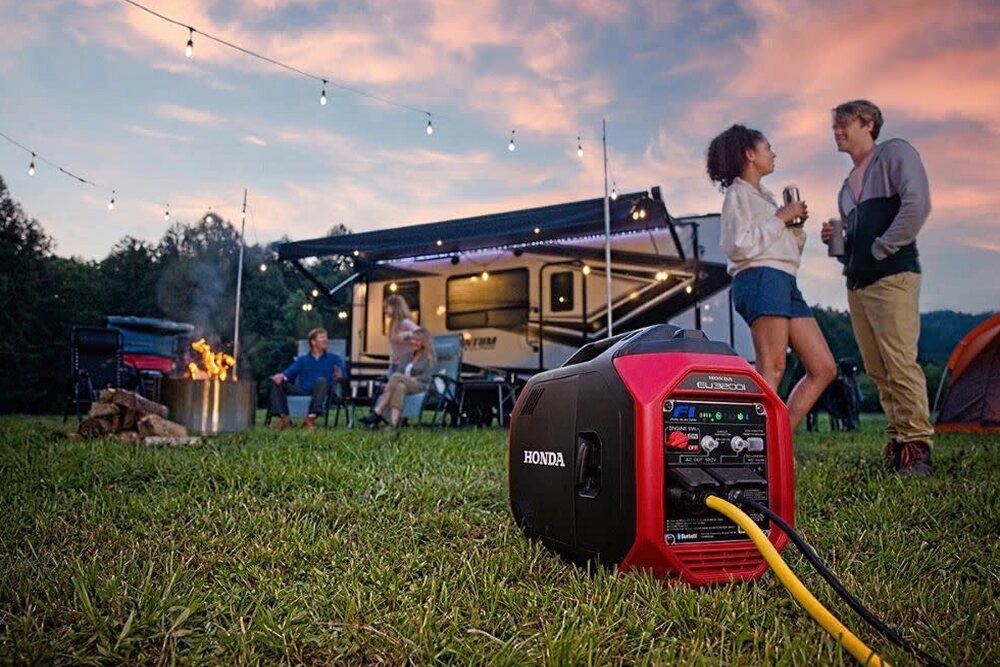 Honda EU3200i 3200W Inverter Generator, Super Quiet, Lightweight, CO-MINDER, Portable Power Solution