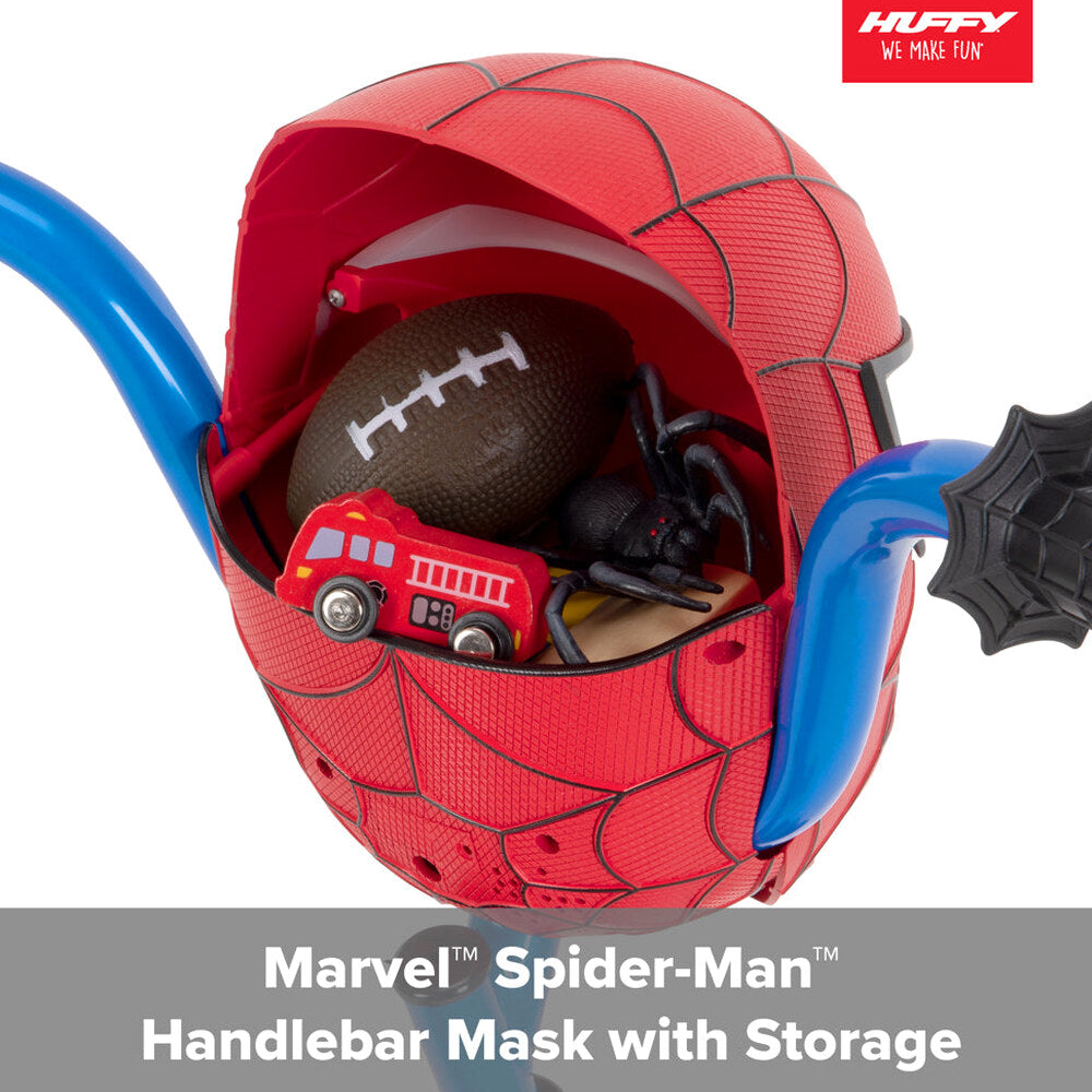 Huffy Marvel Spider-Man 12" Boys' Bike with Training Wheels, EZ Build, Steel Frame, Ages 3-5