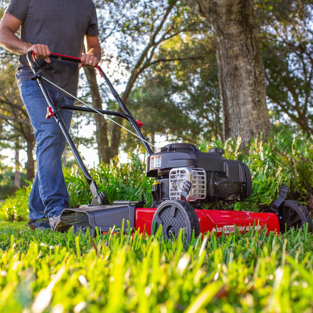 Hyper Tough 20" Gas Push Lawn Mower with 125cc Briggs &amp; Stratton Engine, Prime N Pull Start, 5-Position Height Adjustment