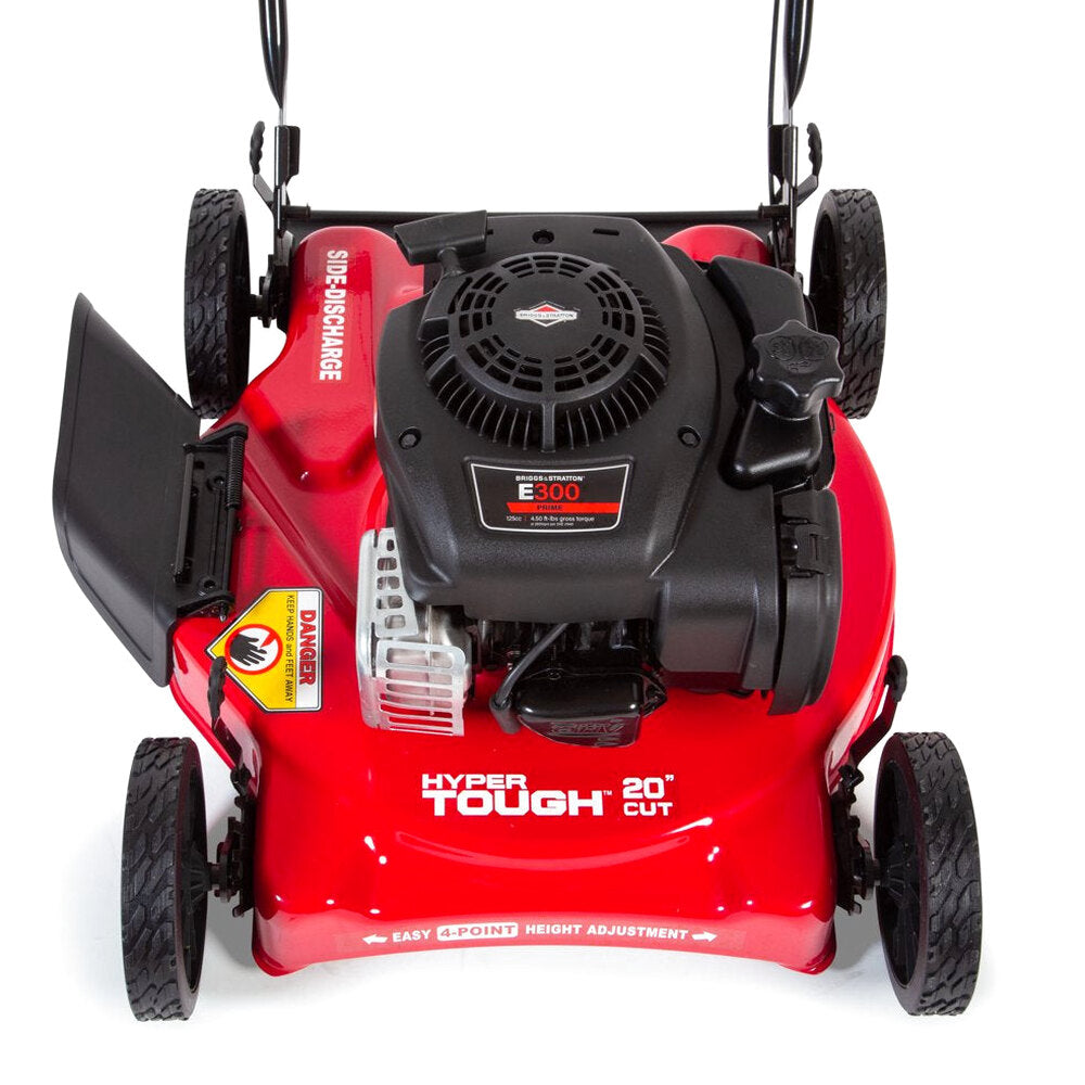 Hyper Tough 20" Gas Push Lawn Mower with 125cc Briggs &amp; Stratton Engine, Prime N Pull Start, 5-Position Height Adjustment
