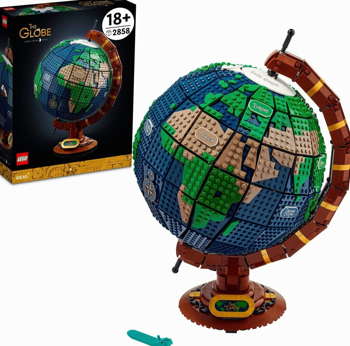 LEGO Ideas The Globe 21332 Toy Building Kit, 2585 Pieces, Creative Educational Model