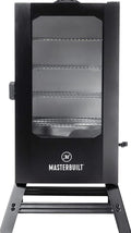 Masterbuilt 40" Digital Electric Smoker with Window &amp; Legs, 4 Racks, Black