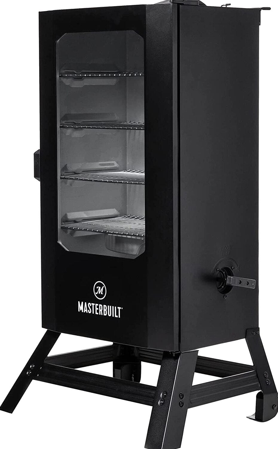 Masterbuilt 40" Digital Electric Smoker with Window &amp; Legs, 4 Racks, Black