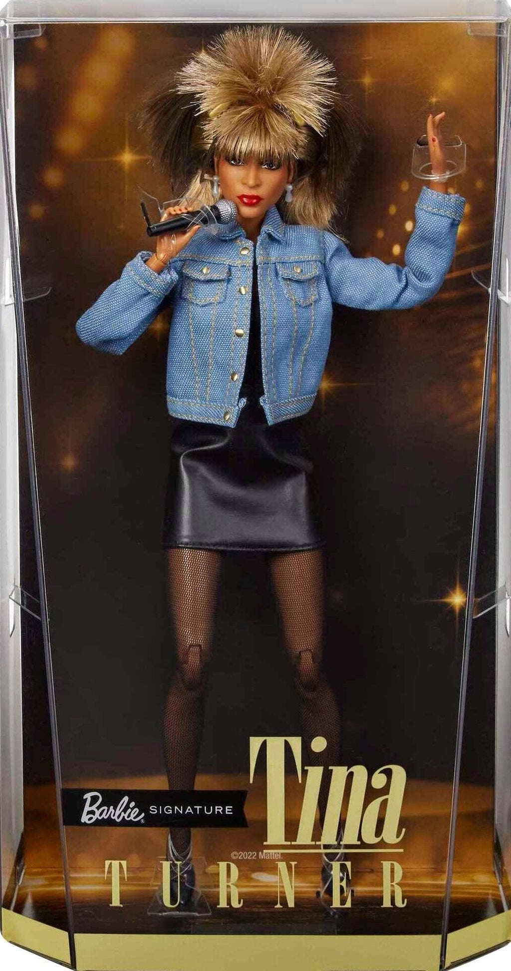 Mattel Barbie Signature Tina Turner Collectible Doll with '90s Outfit &amp; Accessories
