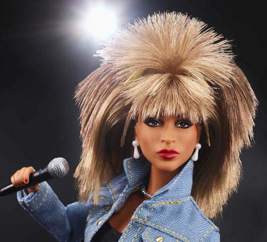 Mattel Barbie Signature Tina Turner Collectible Doll with '90s Outfit &amp; Accessories