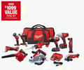 Milwaukee M18 18V Lithium-Ion Cordless 10-Tool Combo Kit with Batteries and Charger