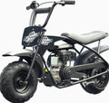 MotoTec 105CC 3.5HP Mini Bike, Black, Alloy Steel, 23mph Speed, Indoor Use, Distance Monitor, 185lbs Capacity