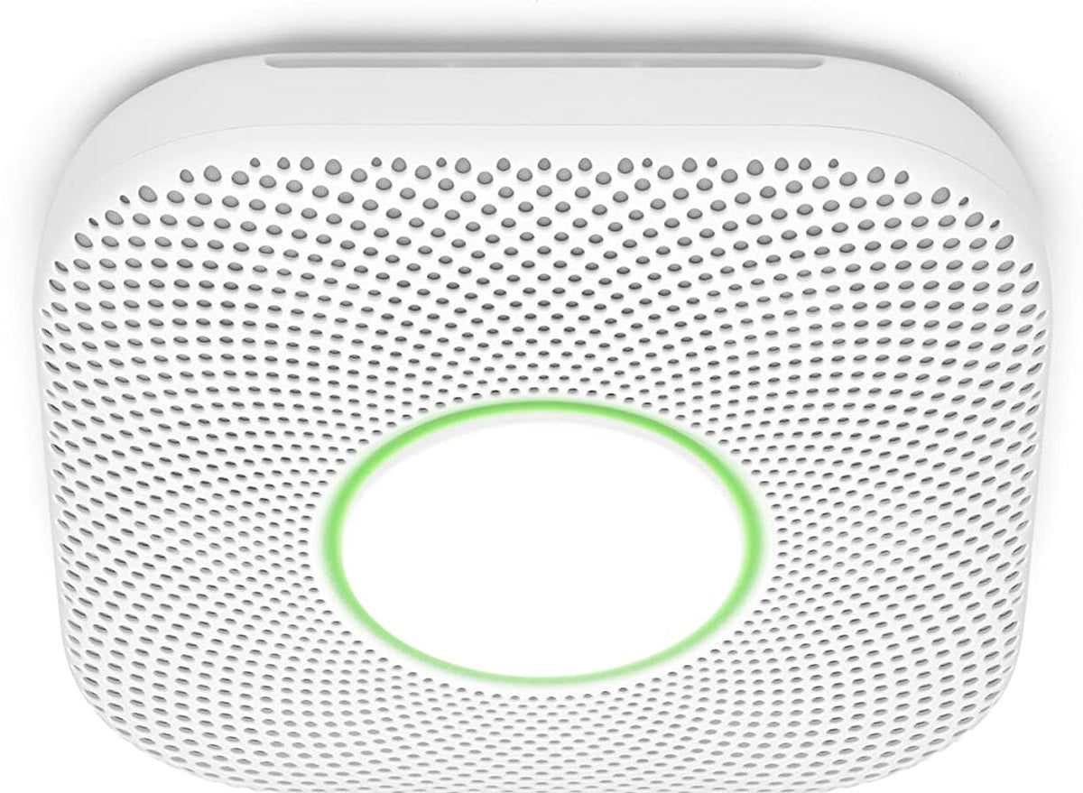 Nest Protect Battery Operated Smoke and Carbon Monoxide Detector, White