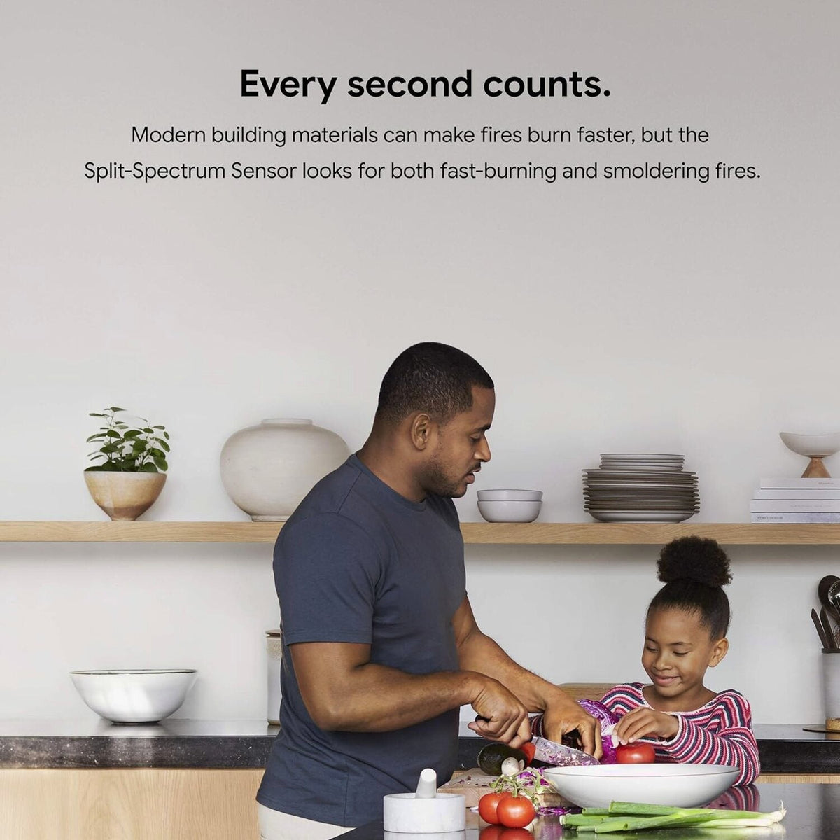 Nest Protect Battery Operated Smoke and Carbon Monoxide Detector, White