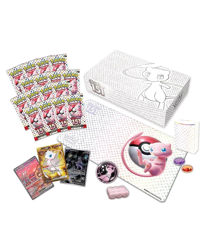 Pokemon Ultra Premium Collection 2023 - Scarlet &amp; Violet-151 with Mew &amp; Mewtwo Cards, Includes 16 Booster Packs