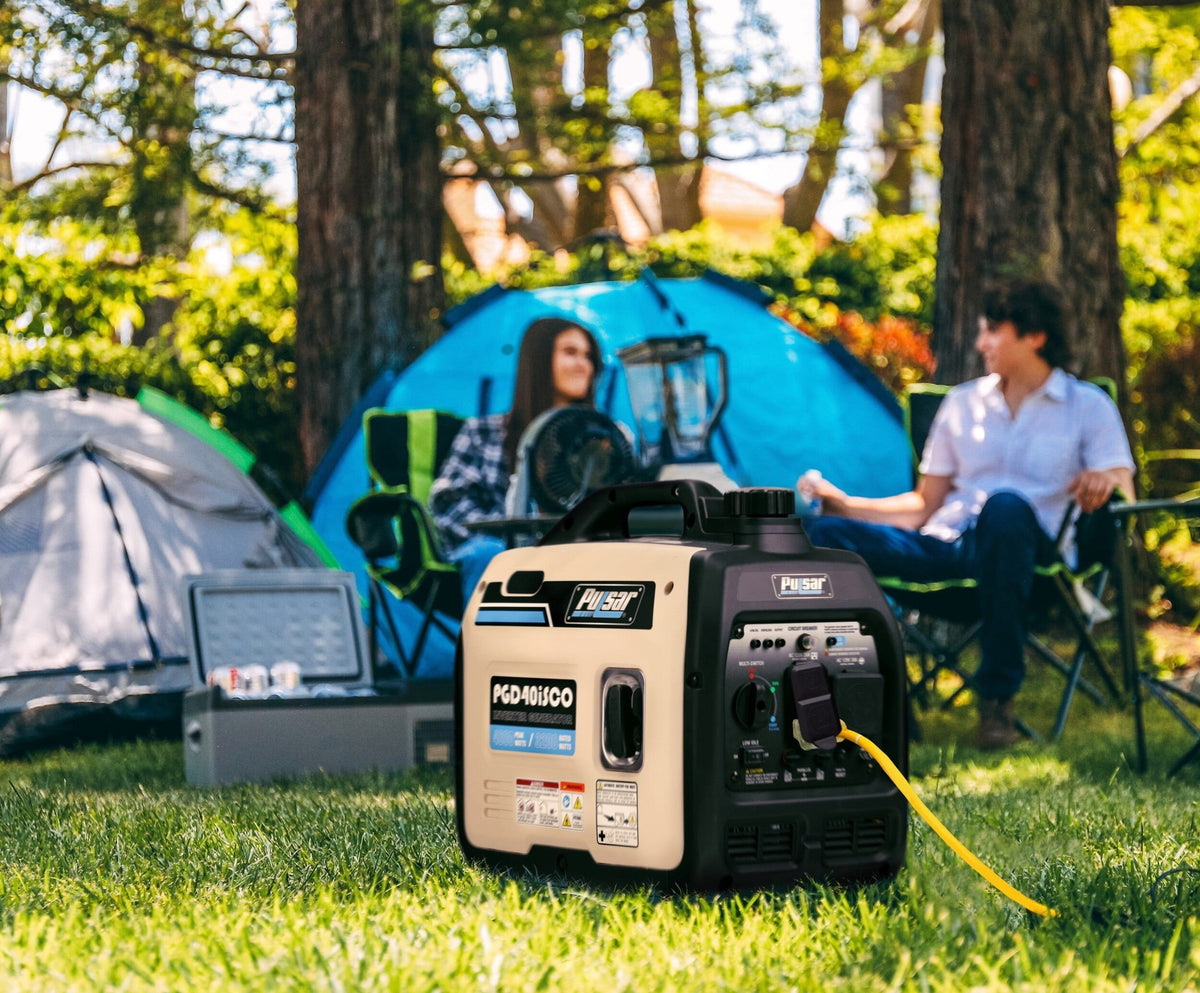 Pulsar 4000W Super Quiet Inverter Generator with CO Sentry, Portable, Safe for Electronics
