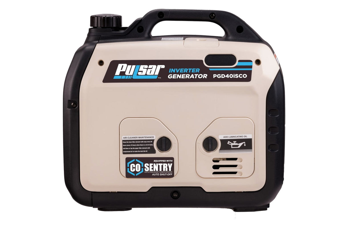 Pulsar 4000W Super Quiet Inverter Generator with CO Sentry, Portable, Safe for Electronics