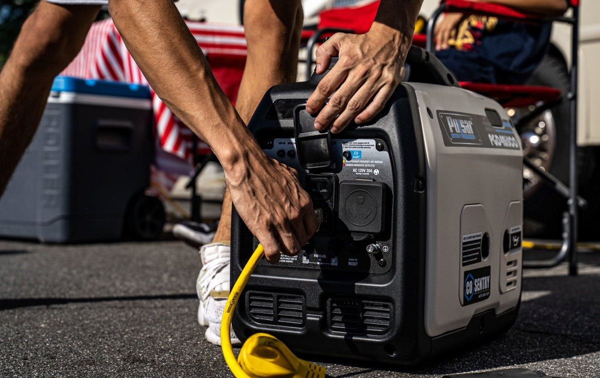 Pulsar 4000W Super Quiet Inverter Generator with CO Sentry, Portable, Safe for Electronics