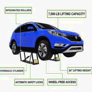 QuickJack 7000TL Portable Car Lift for Trucks &amp; SUVs, 7000 lbs Capacity, 27" Lift Height, Automatic Safety Locks