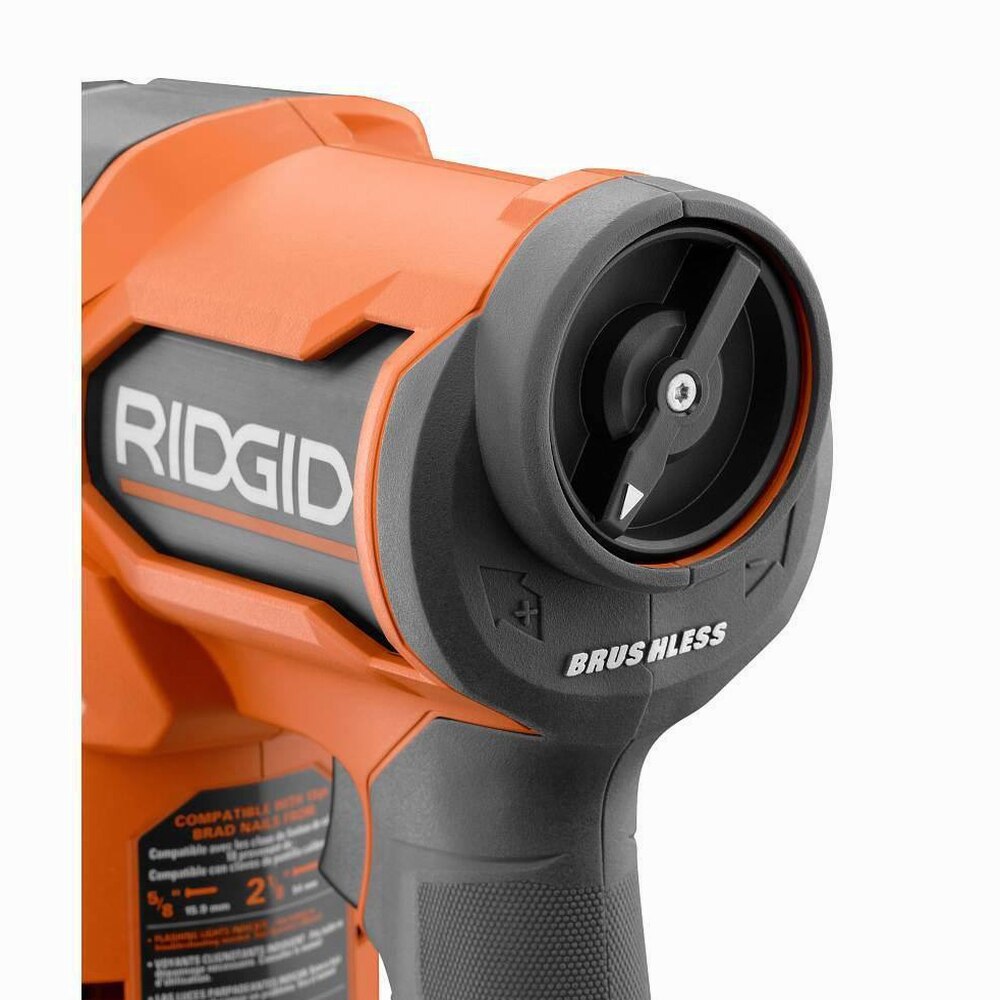 RIDGID 18V Brushless Cordless Nailer Combo Kit with Brad &amp; Finish Nailers, Battery &amp; Charger