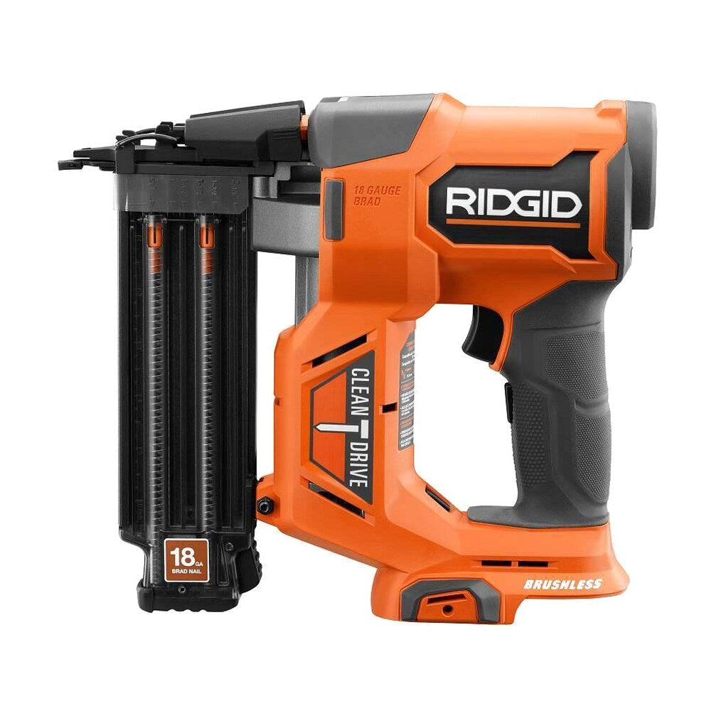 RIDGID 18V Brushless Cordless Nailer Combo Kit with Brad &amp; Finish Nailers, Battery &amp; Charger