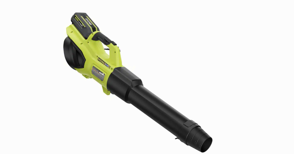 RYOBI 40V HP Brushless Cordless Leaf Blower, 730 CFM, 190 MPH, Includes 2x 4.0 Ah Batteries &amp; Charger, 57 dB Quiet