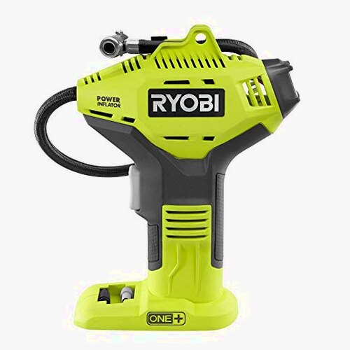 RYOBI ONE+ Cordless Air Inflator with Digital Gauge, 18V Lithium-Ion Battery, Portable Tire Pump