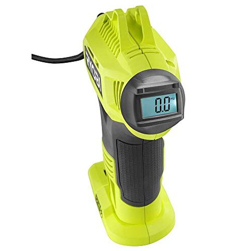 RYOBI ONE+ Cordless Air Inflator with Digital Gauge, 18V Lithium-Ion Battery, Portable Tire Pump