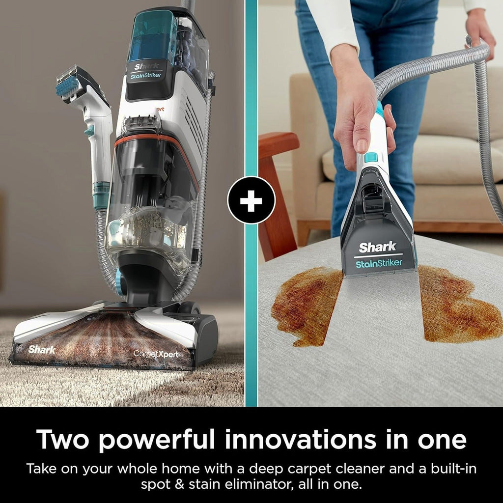Shark CarpetXpert EX201 Carpet Cleaner, Cyan - Powerful Suction, StainStriker Tech, Pet Stain Removal, Includes Tools