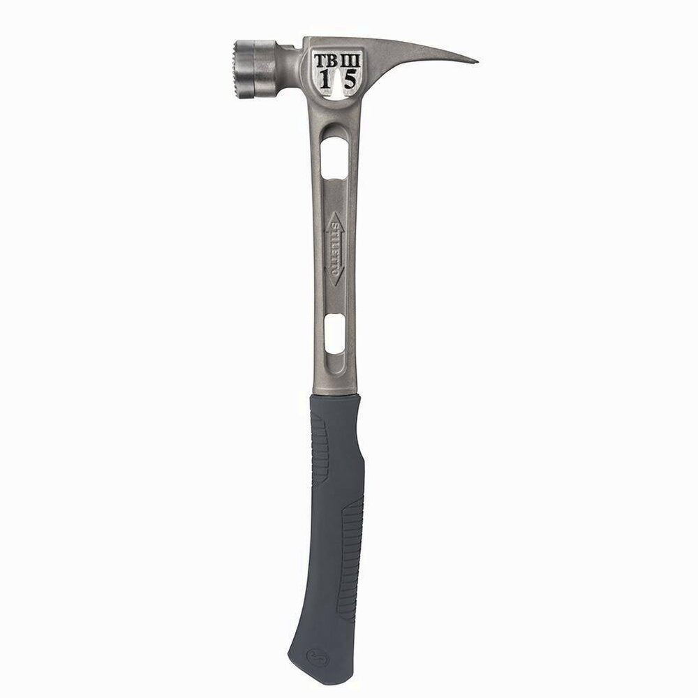 Stiletto TB3MC 15 oz Titanium Hammer with Curved Handle and Milled Face