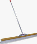 Super Sweeper 48" Gray Flagged Broom - Durable Welded Design, Heavy Textured Bristles for Fine Dirt on Smooth Surfaces