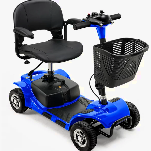 UltraLite Model A898 4-Wheel Mobility Scooter, Portable &amp; Lightweight, 14-Mile Range