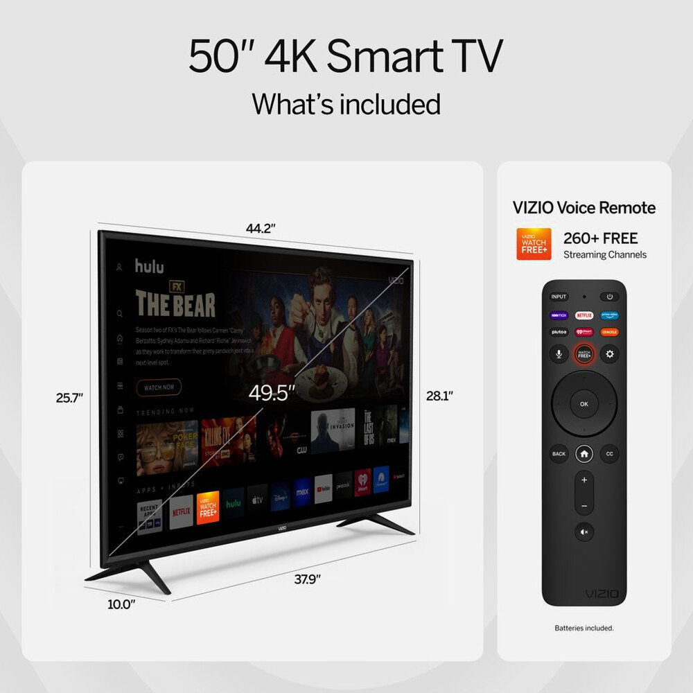 VIZIO 50" V-Series 4K UHD LED Smart TV with Dolby Vision, HDR10, Full Array Backlight, IQ Active Processor, V-Gaming Engine