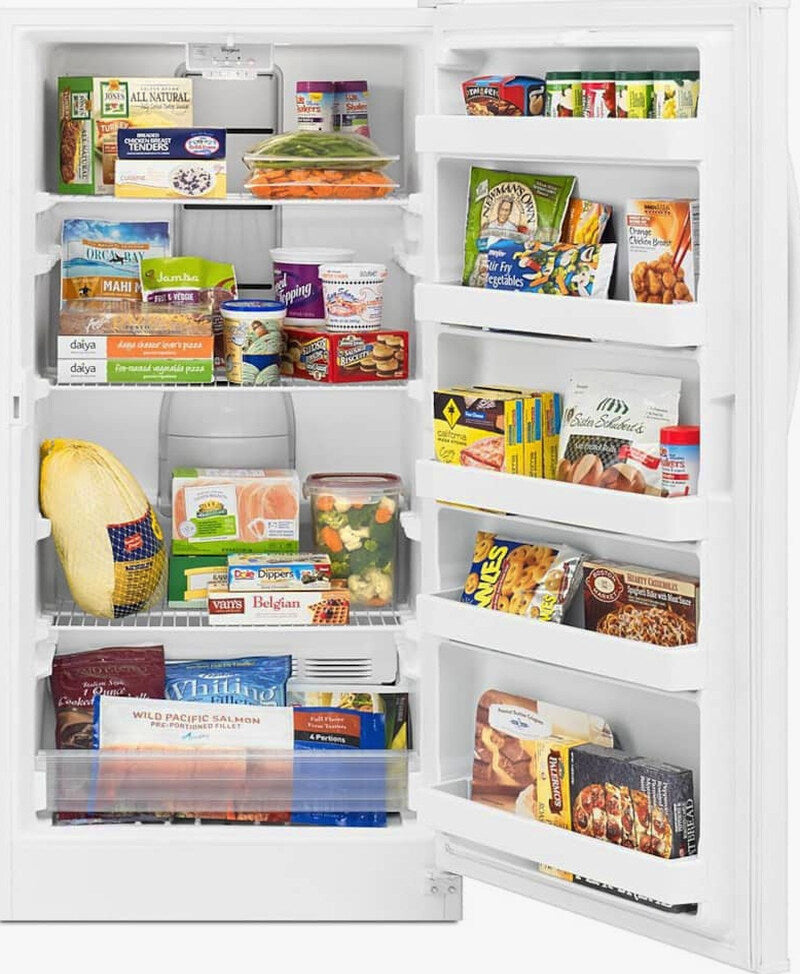 Whirlpool 15.7 Cu. Ft. Frost-Free Upright Freezer with Electronic Controls, White