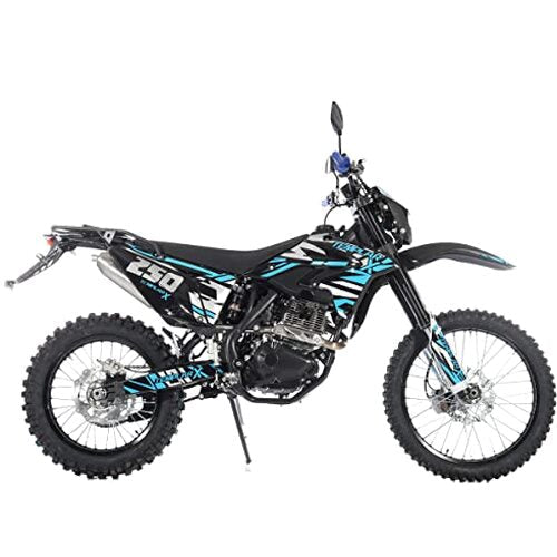X-PRO Templar X 250cc Dirt Bike, Zongshen Engine, 6-Speed, LED Lights, 21"/18" Alloy Wheels, 9L Tank, Off-Road Motorcycle